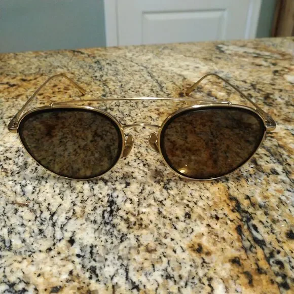 Sama Eyeglasses Sunglasses Frame 57-19-140 Titanium Gold Full Rim